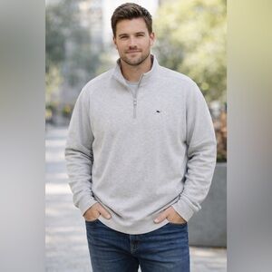Vineyard Vines Men's Zip-Up Gray Sweater XXL, NWT